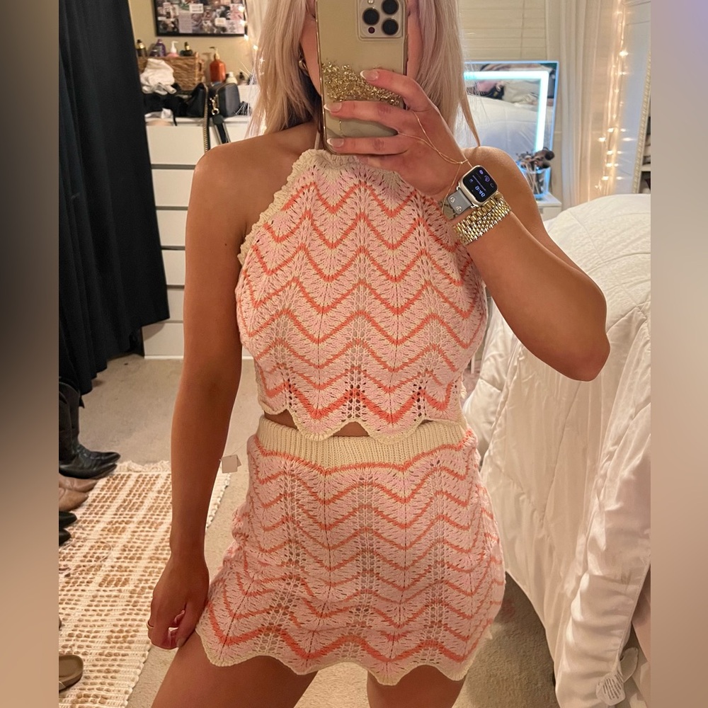 Freshman 1996 Halter Top & Mini Skirt Set